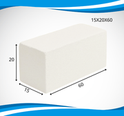 (15X20X60) طابوق ابيض عادي سعودي