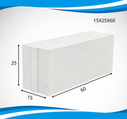 (15X25X60) طابوق ابيض متداخل سعودي